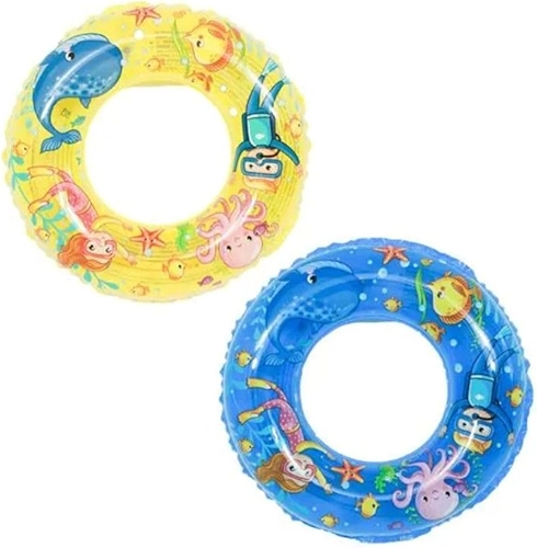 Boia Infantil Inflável Circular Redonda pra Criança Flutuador Praia e Piscina 60 cm 5 a 10 Anos