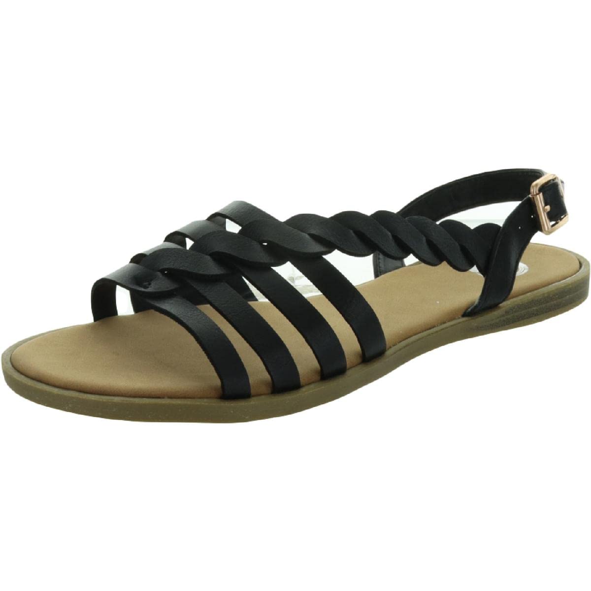 Brinley CoWomens Braided Cushioned Sandal