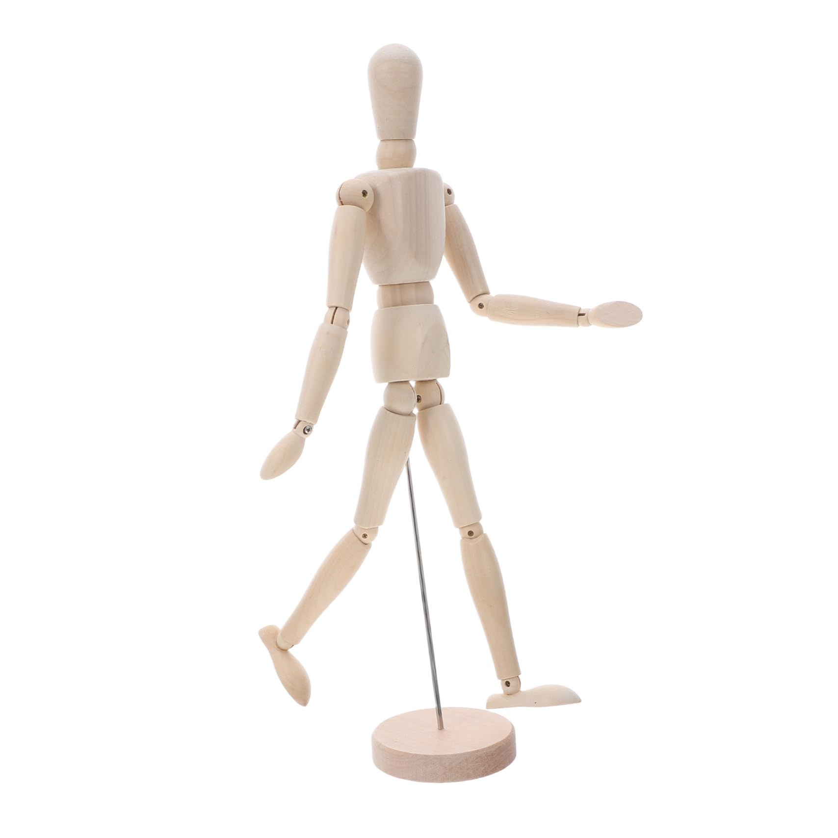 Mannequin Articulé en Bois pour Dessin, Modèle 16 Pouces, Beige