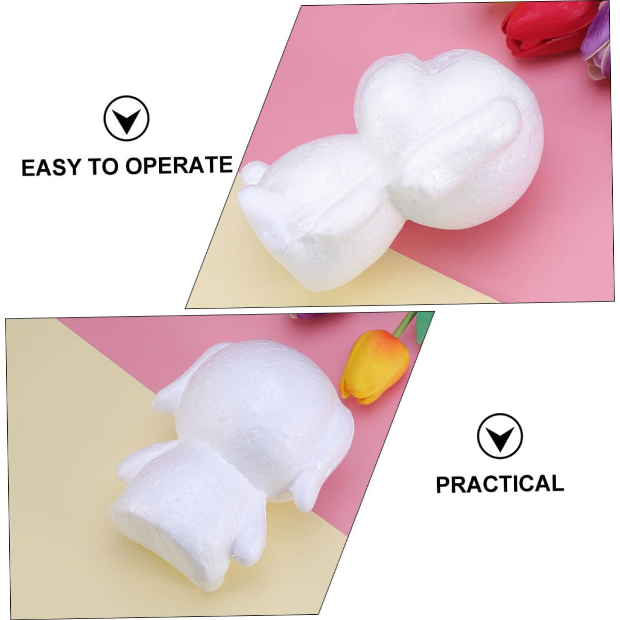 DOITOOL 2 Series Perro De Espuma Diy De Decoración Para Manualidades Y Ejercicios 3 Piezas*2