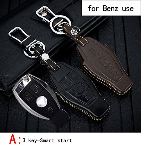 Mercedes-BENZ for B C E G S - ClASS/Cls CLA SLK SL GLA GLC 200 300 320 400 500 600 180 use Car KEYCASS Genuine Leather CAR KEY CASE holder
