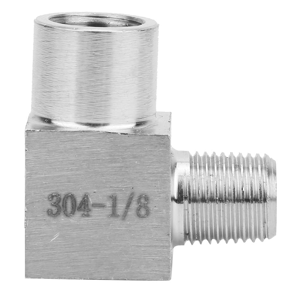 Conector de codo BSPP de 1/8 hembra a macho para un flujo constante en equipos neumáticos