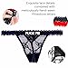 UIASKOWP Personalized Thong With Special Word Funny Custom Underwear Thong Low Rise Sexy G-String for Women