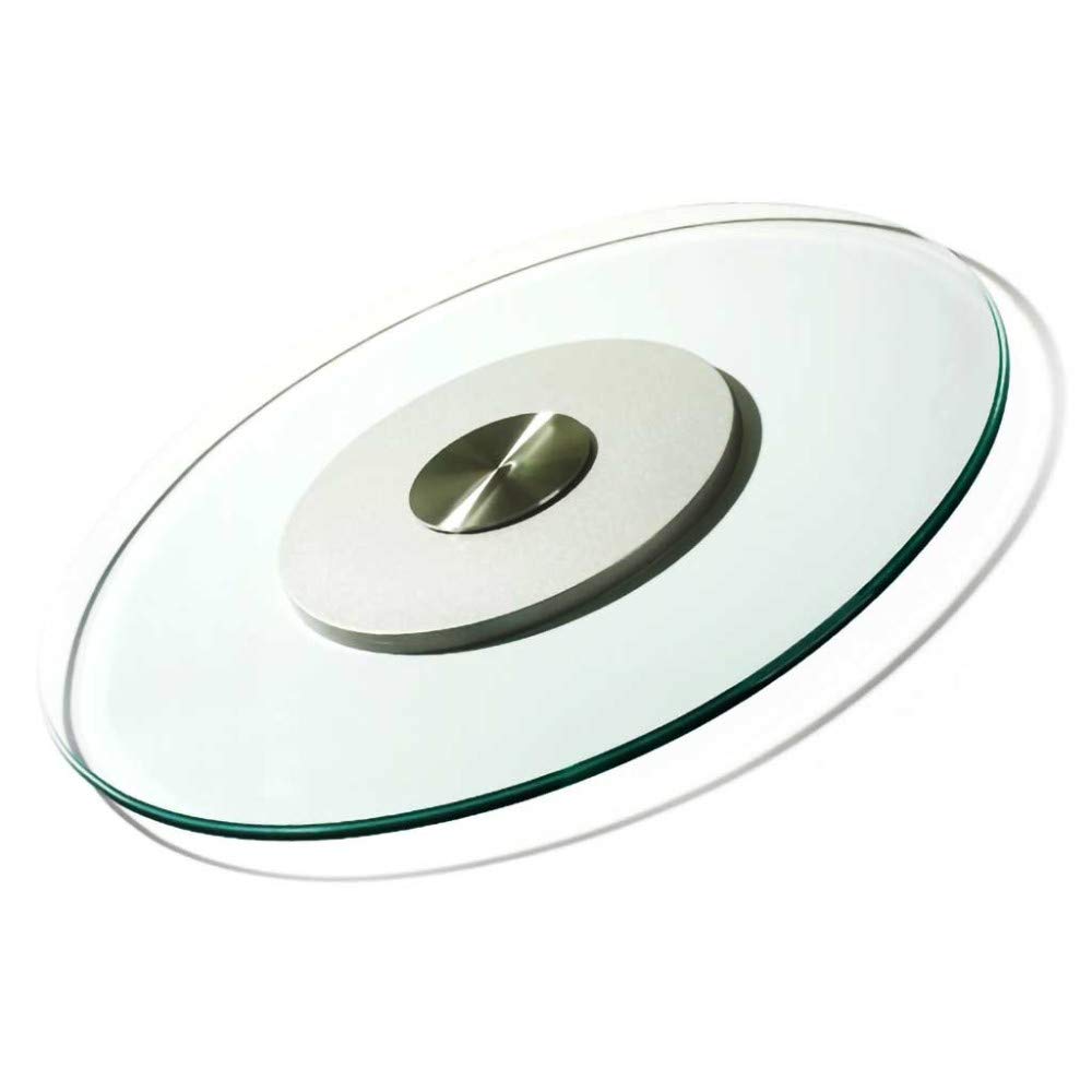 Plateau tournant en verre anti-basculement pour table