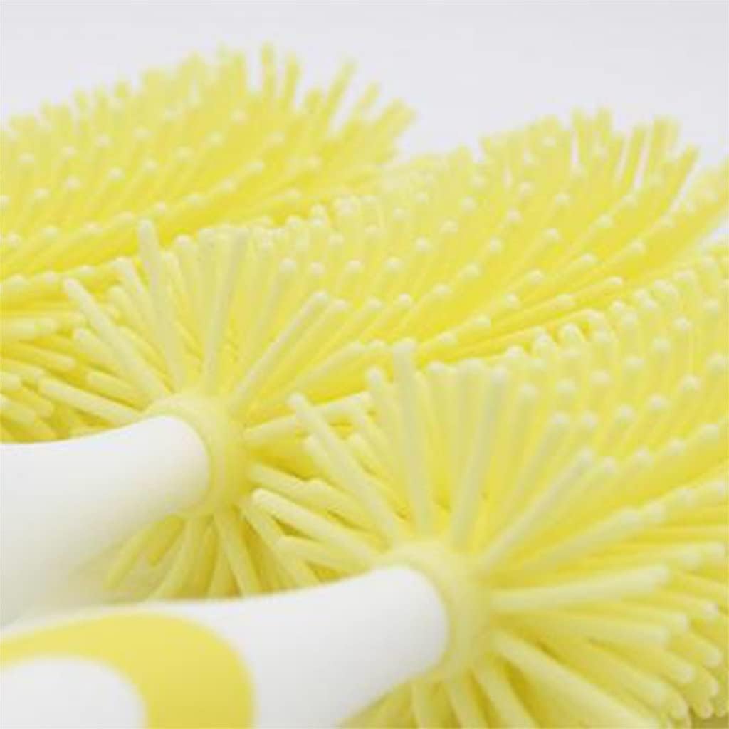 Silicone+PP Brushes Nipple Spout Tube Teat Sponge Feeding Bottle Cleaning Brush Multifunctional