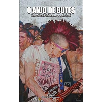 Capa do livro O Anjo de Butes: Uma vida de tintas, sexo e rock'n'roll