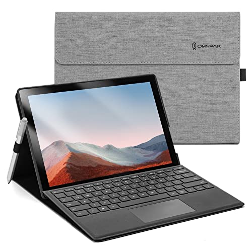 Omnpak Microsoft Surface Pro 7 Case,Protective Case for 12.3 Inch Surface Pro 7 Plus, Surface Pro 7, Surface Pro 6, Pro 5, Pro 4 Compatible with Type Cover Keyboard(Keyboard not Included) Gr
