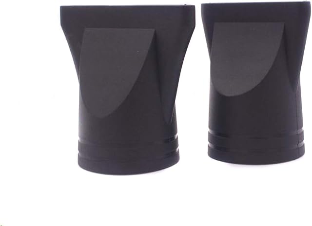 2PCS Black Professional Plastic Salon Hair Dryer Nozzle Replacement Narrow Concentrator Replacement Blow Flat Hair Drying Nozzle Special for Outer Diameter 4.2-4.6cm