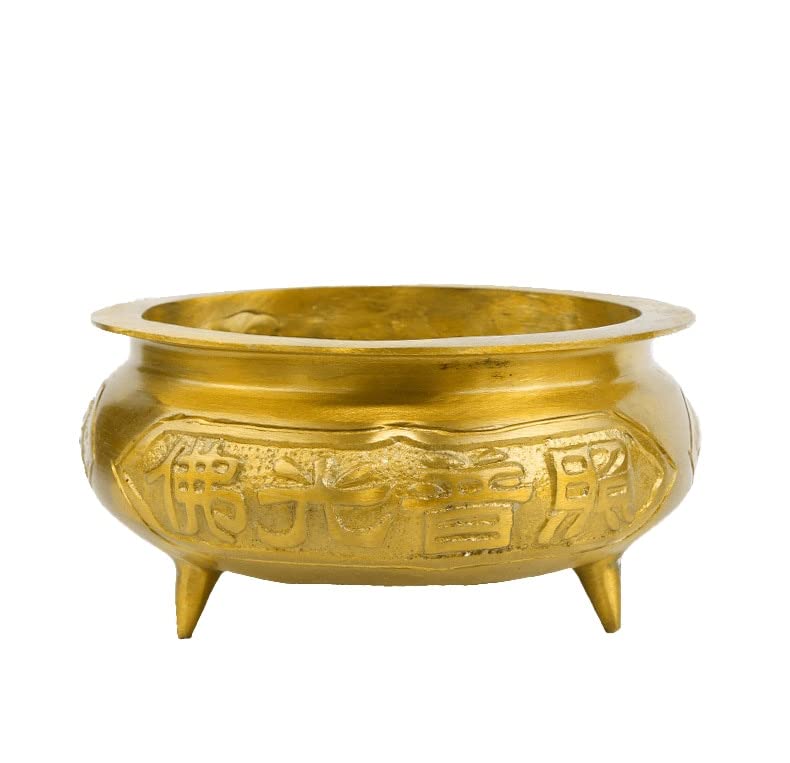 Amazon.co.jp: LAOJUNLU 銅製香炉 銅製香炉 三本脚 工芸用置物 家具用