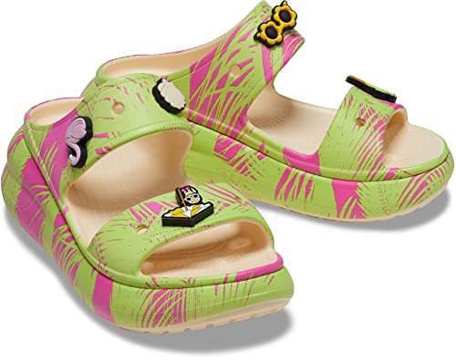 Crocs Unisex Crush, Platform Sandals, Vanilla/Multi, 4 Us Men #TOP5
