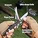 Mossy Oak Multitool Knife, 12 in 1 Pocket Multitool with G10 Handle, EDC Multi Tool Knife with Scissors Bottle Opener Screwdrivers and More for Camping, Survival, Hunting and Outdoors