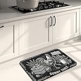 Tapetes de cocina vintage de pizarra para suelo, 16 x 24 pulgadas