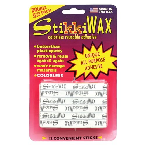 StikkiWorks Reusable Adhesive StikkiWAX, 12/Pack (STK02010)