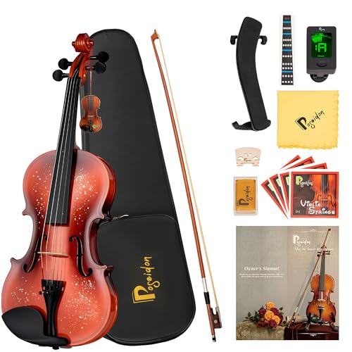 Poseidon Full Size Beginner Violin Set with Accessories