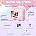 ETIKEZ Kids Camera, 1080P Instant Digital Print Camera for Kids, Christmas Birthday Gifts for 4 5 6 7 8 9 10 Year Old Girls Boys, Portable Toy with 32GB SD Card & 3 Rolls Printing Paper, Pink