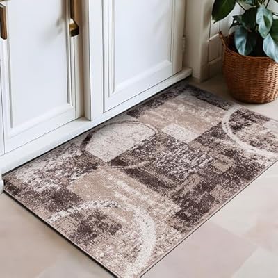 Rugshop Contemporary Abstract Circle Area Rug