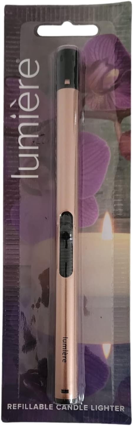 Candel Lumiere Refillable Lighter for Candle BBQ Camping (Champagne)