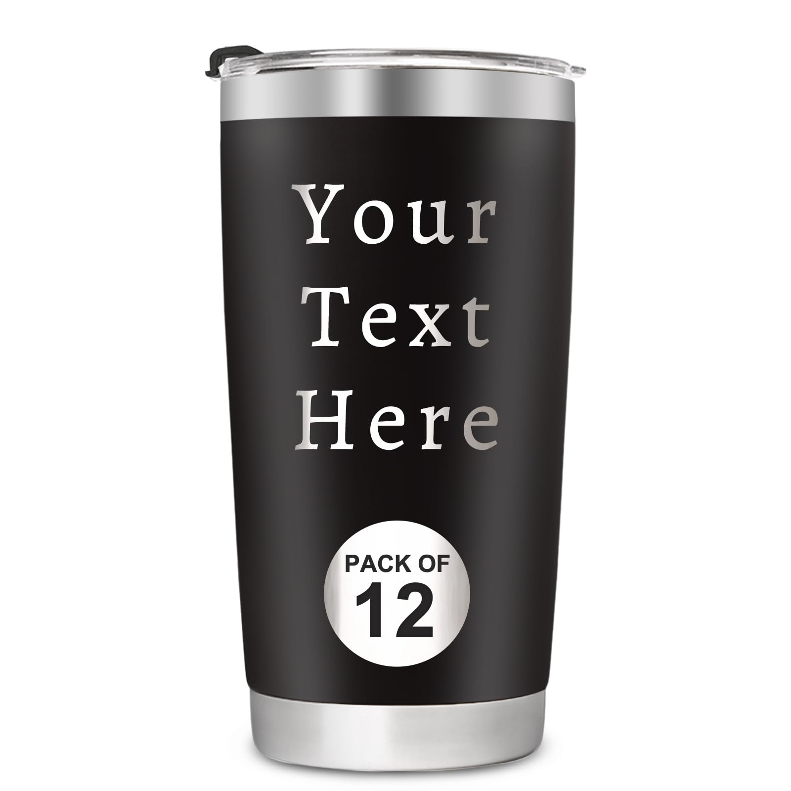 Personalized Bulk Tumblers 20 oz, Set of 6/12/24/48, Custom Bulk Pack, Personalized Tumblers with Engraved Names, Custom Coffee Tumbler, Customized Office Gifts for Men Women