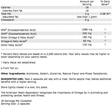 Miniatura 2 de WINOmeg3complex 6015 EPA - DHA Omega 3 de grado farmacéutico (60 unidades30 porciones) 1080 mg EPA
