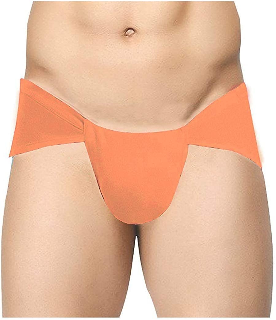 6 pc Indian Traditional Underwear Langot Lankot Loin Cloth Supporter loincloth Cotton Orange Color
