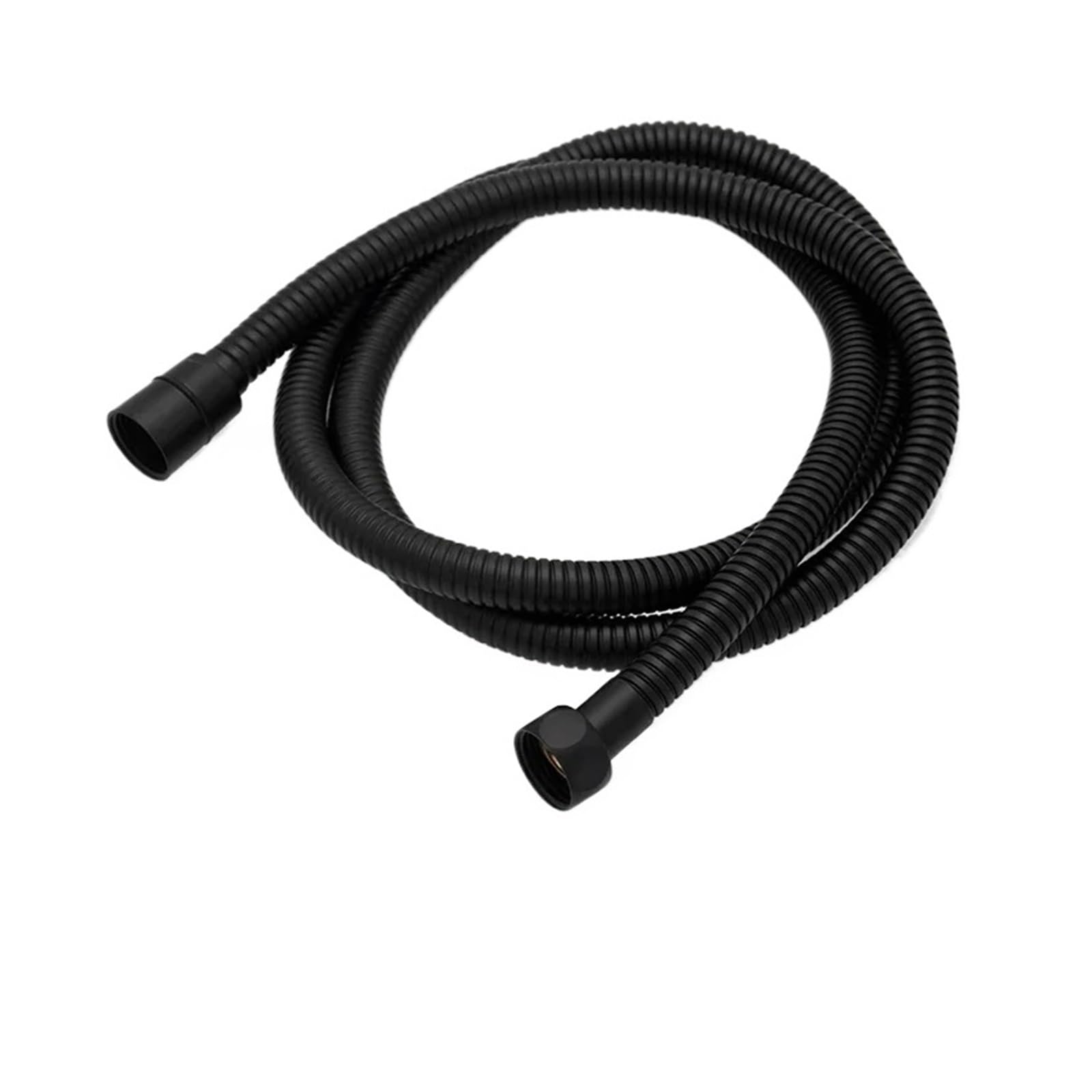150cm G1/2 Stainless Steel Shower Hose, Flexible Explosion-Proof Replacement Pipe for Bathroom(Matte Black)