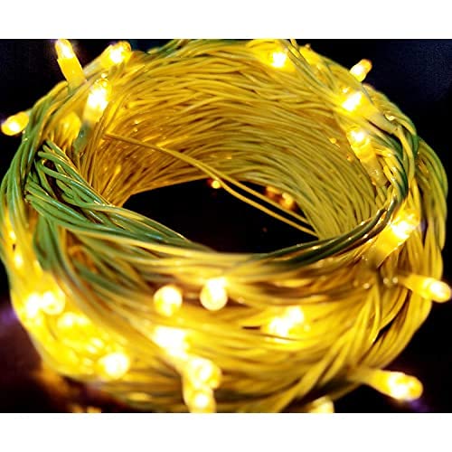 Image of Lexton Decorative Rice String Light | 80 LED | Plug Sourced | Perfect for Home Decor, Indoor & Outdoor Decoration, Diwali, Christmas, Wedding Light (Pack of 4, Yellow)