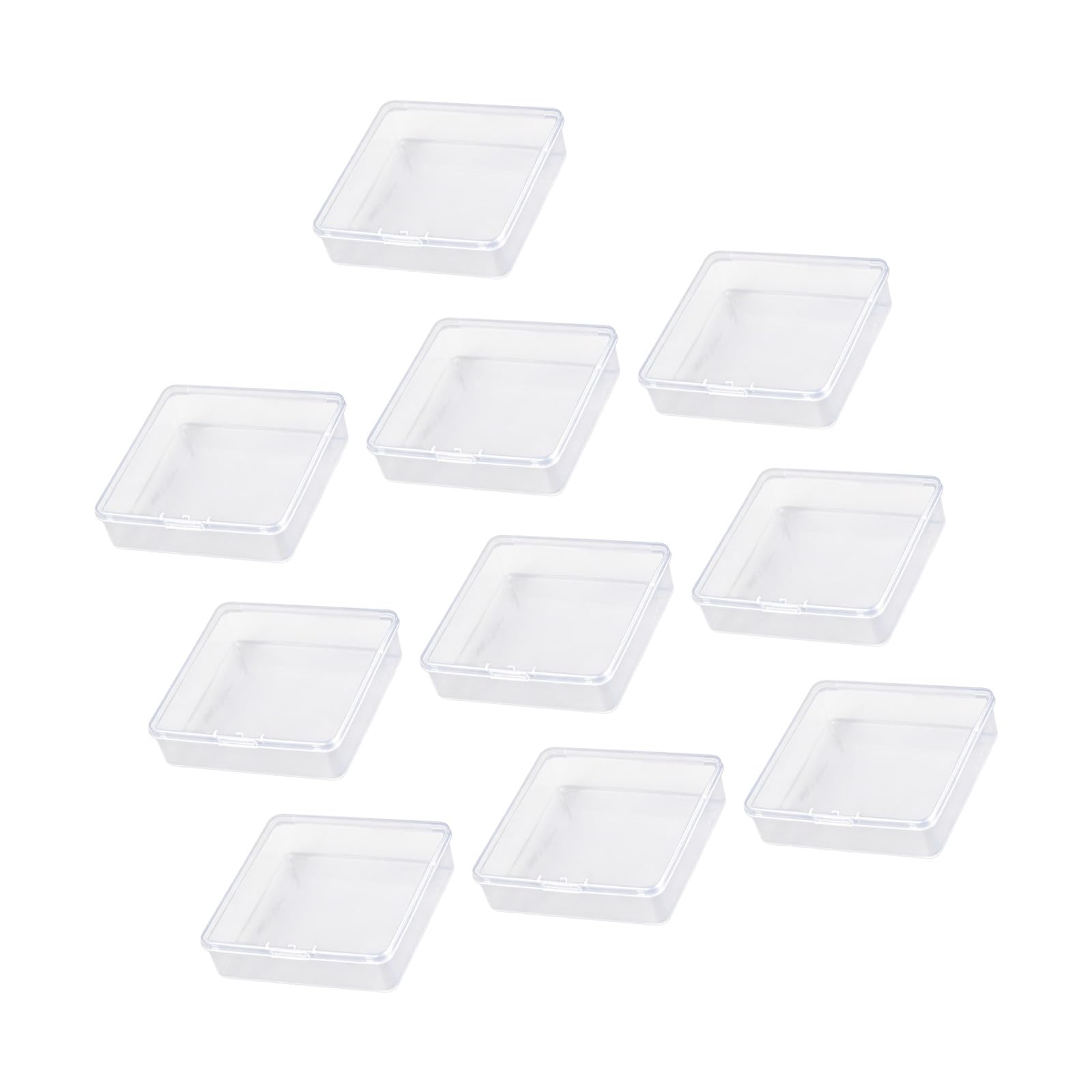 Nucelit Storage Container 8.6Cm Transparently PP Box for Jewelry Making Battery Organization Waterproof Container