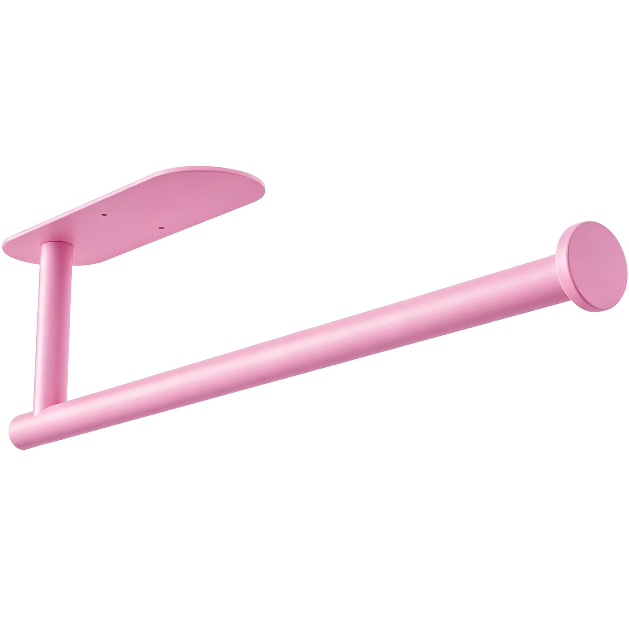 Pink Paper Towel Holder - Self Adhesive Paper Towels Roll Holders Under Cabinet, SUS304 Stainless Steel Wall Mount Towel Holder for Kitchen, Pantry, Sink, Bathroom