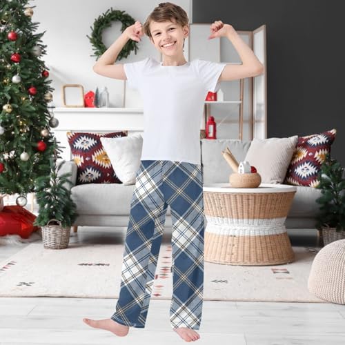 Boy's Pants Penguin White Heart Cartoon Red Jogger Pants Elastic Waist Long Bottoms Trousers with Pockets 6-14 Years2