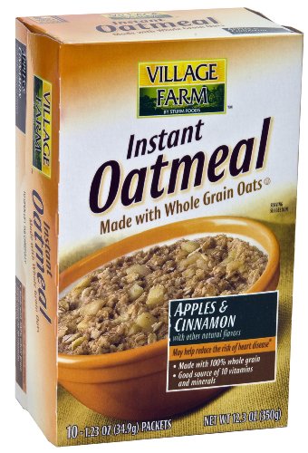 Sturm's Village Farm Instant Oatmeal, Apple Cinnamon 10 Count, 12.5-Ounce Boxes (Pack of 12) image 2