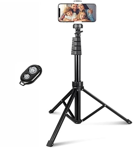 Tripod Selfie Stick Wireless Monopod Compatible with Google Pixel 9/8/7/6 Pro, Remote Shutter Built-in Self-Portrait Extendable Stand