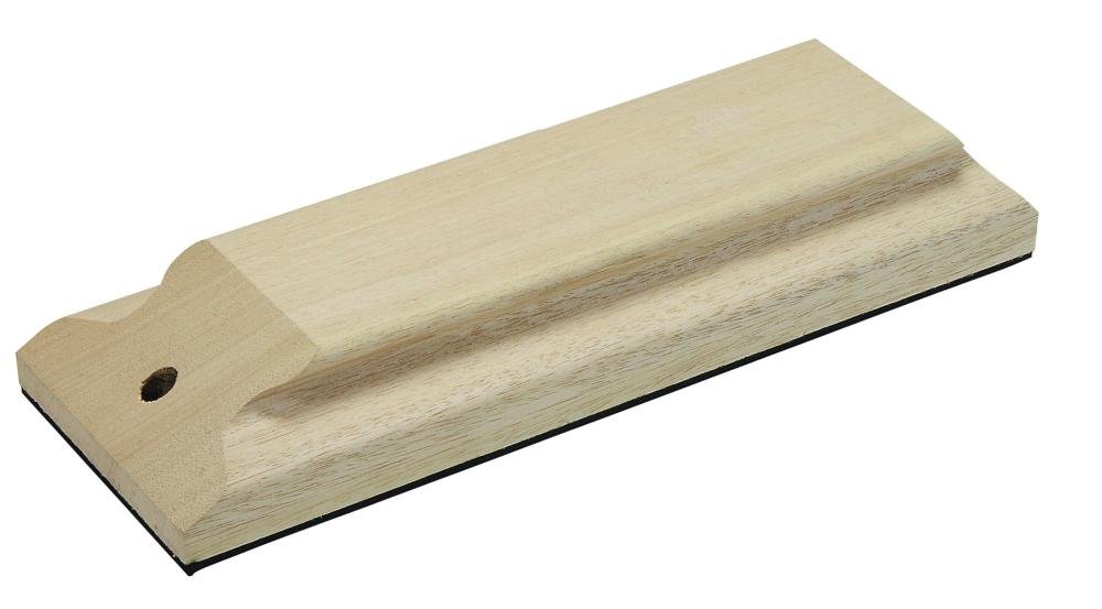Batte de Carreleur Professionnelle 300x120mm - Semelle Caoutchouc Anti-Choc - Manche Bois Ergonomique - Nivellement Carrelage Parfait