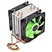 Chłodnica procesora, doskonałe rozpraszanie ciepła wentylatory procesora komputera dla LGA 1156 dla LGA 1155 dla Pentium4(Podwójny wentylator)