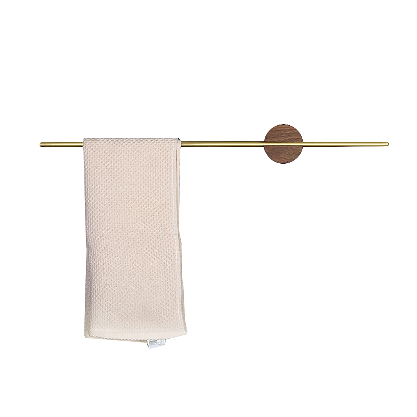 DKRAHRJJ Hand Towel Bar,Wall Mounted Towel Holder,Brass Hand Towel Drying Rack,Bathroom Accessories,Store Hand Towels Washcloths or Dishcloths/Black Walnut/50Cm/20Inch