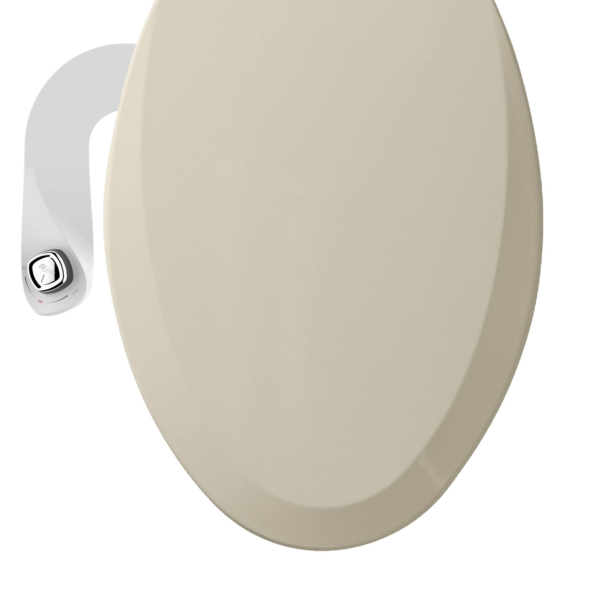 just the lid Bio Bidet by Bemis 1500EC Toilet Seat with Perfect Fit, Fresh Water Spray, Non-Electric, Easy to Install Bidet, ELONGATED, Almond