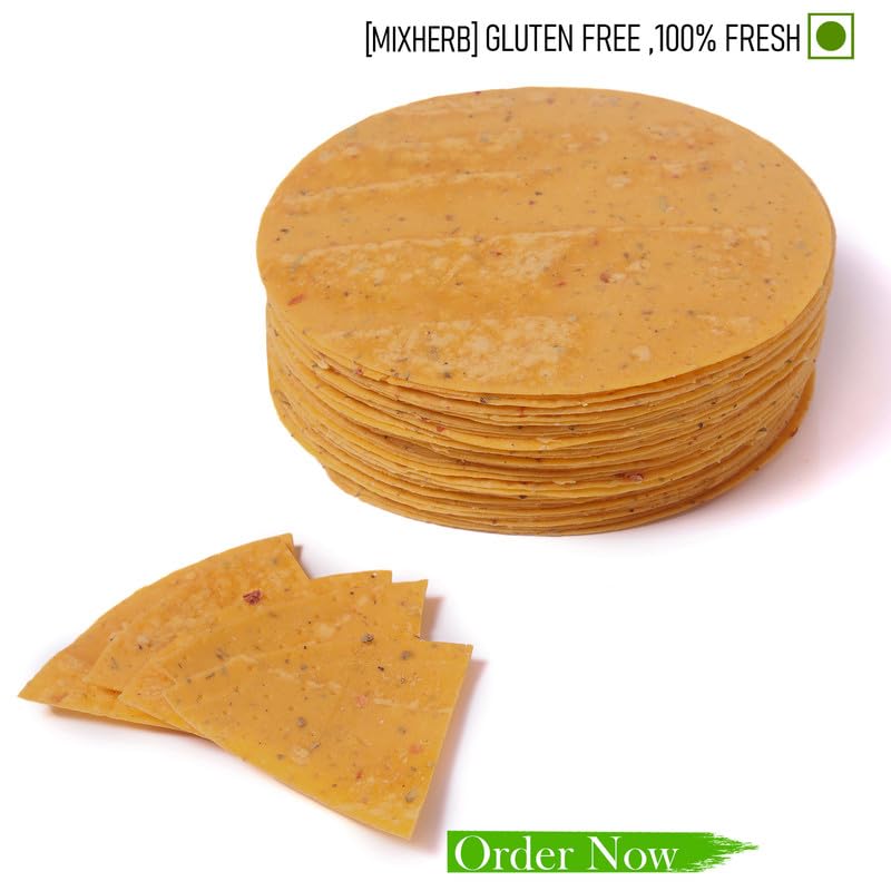 Image of JOYTOSS Tortilla Wrap | Fresh Taste & Soft Texture l Best for Wraps, Tacos, Nachos & Rolls l Ready to Eat Healthy Food - Pack of 25 (MIXHERB)