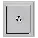 Builders Edge 130110002016 Squared Mounting Block 016, Gray