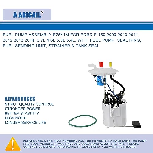 9L3Z 9H307-E Fuel Pump Compatible with 2009 2010 2011 2012 2013 2014 Ford F150 3.7L 4.6L 5.0L 5.4L Replace# E2541M - Image 4