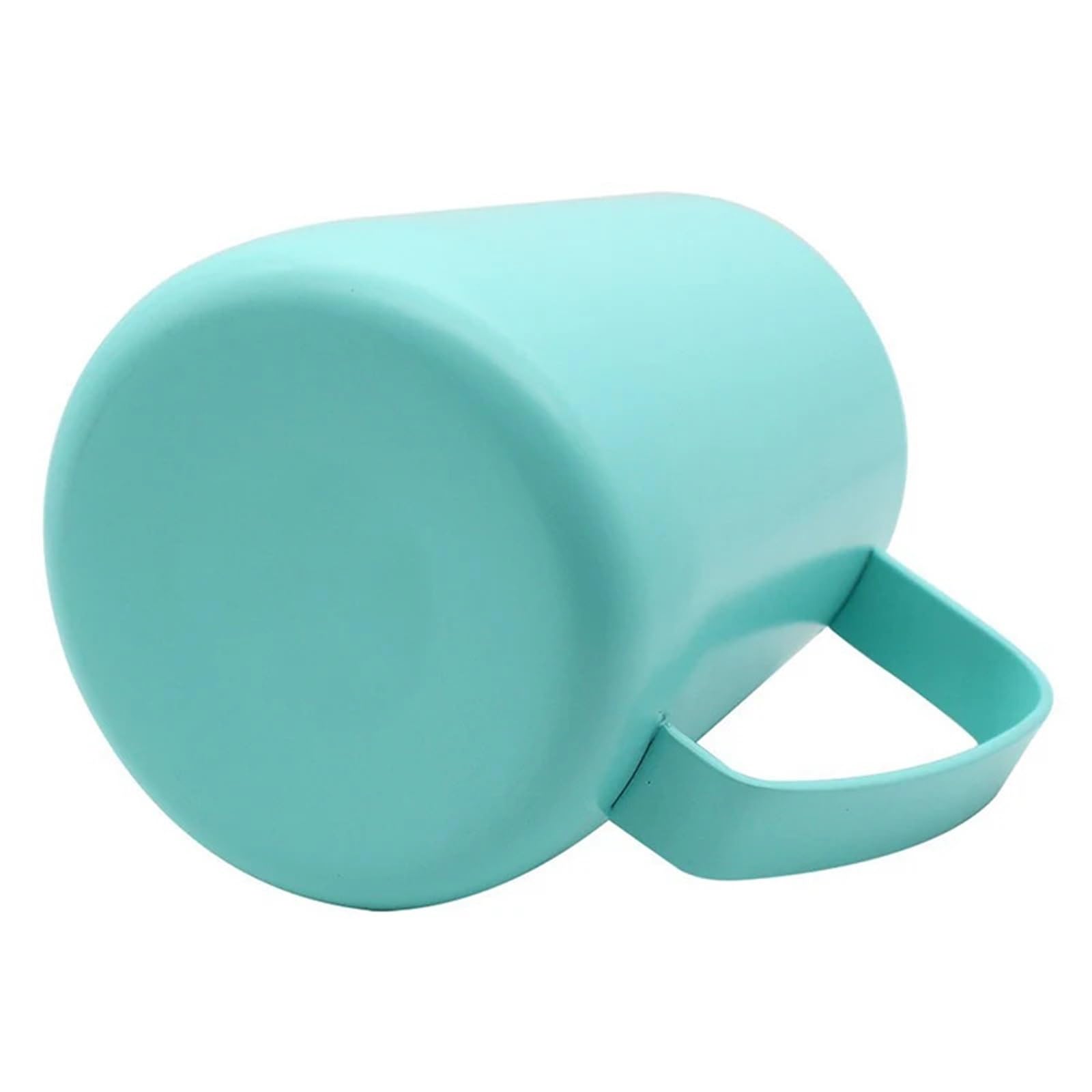 Jarra de espuma de café con leche humeante, jarra de leche antiadherente de acero inoxidable, taza de flores perfecta for arte de café con leche, 2 uds.(Green,350ml)