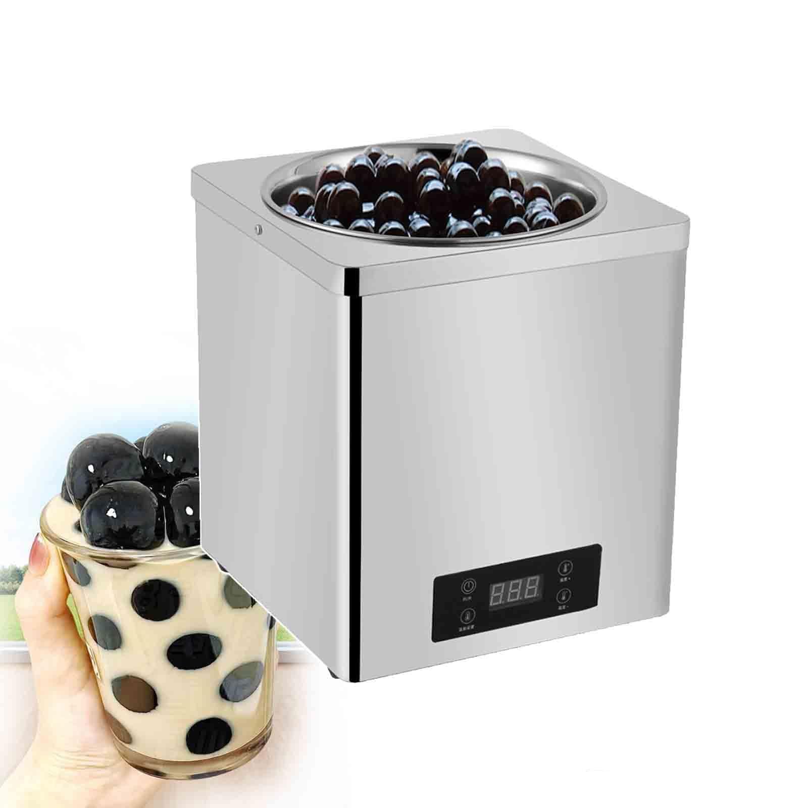 YXZQLOZ Stainless Steel Pearl Warmer Machine 3L/7L for Bubble Tea, Tapioca, Sushi - Adjustable Temperature 30-100°C, for Milk Tea Shops and Taro Balls (3L)