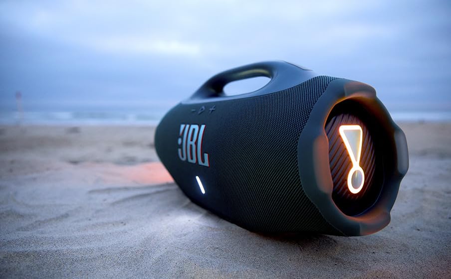 JBL Boombox 4 - Most Powerful Portable Waterproof Speaker with Massive Pro Sound, Up to 34 Hours of Playtime, & Multi-Speaker Connection by Auracast™ (Black)