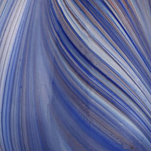 Lámpara de mesa moderna Taylor azul con base de mármol blanco miniatura 5