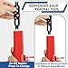 Sopnom E Clip Tool, E Clips Removal and Installation Assortment Kit Tool Set, Exchangeable 4 Sizes (3/4/5/6mm) Clip Rings Kit & 40Pcs E Clips