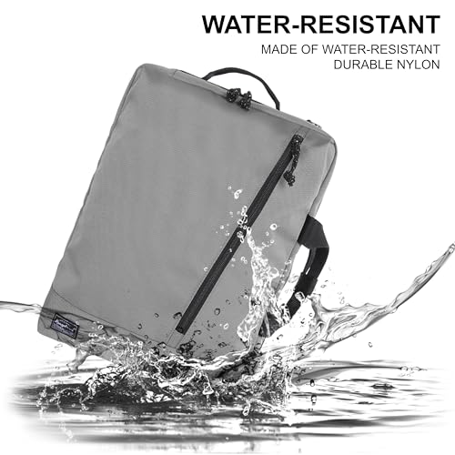 3 in 1 Laptop Backpack for Men Women, Convertible Messenger Bag Backpack Smart Business Casual Water-Resistant, Light Grey3