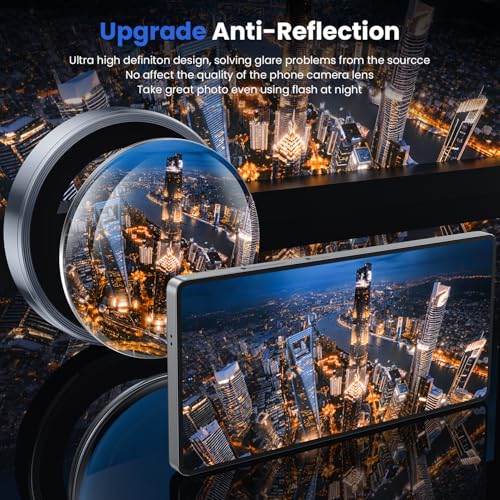Image of WSKEN for Samsung Galaxy S25 Ultra Camera Lens Protector - Ultra Thin | Case Friendly, 9H Shatterproof Tempered Glass, Anti Scratch Metal Circle, Camera Screen Protector Cover Accessories, Blue