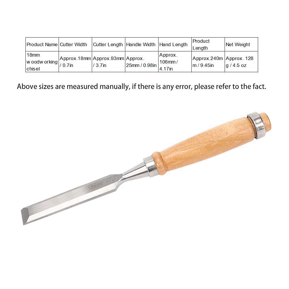 CHISEL WOODWORKING FLAT TOOL PRECISE CUTTING FOR CARPENTRY