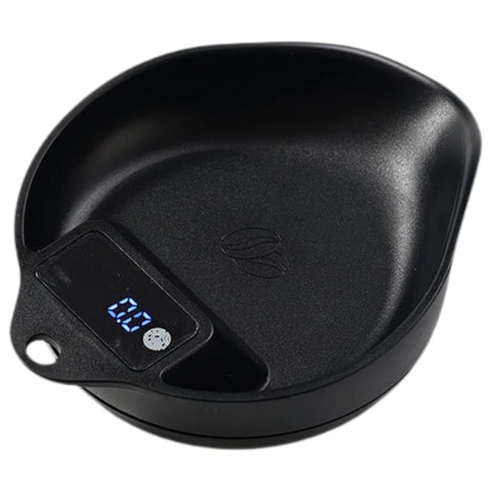 Vjsujehgy Bean Tray Coffee Bean Electronic Scale Baking Scales LED Digital Display Portable Scales for Kitchen Household Black
