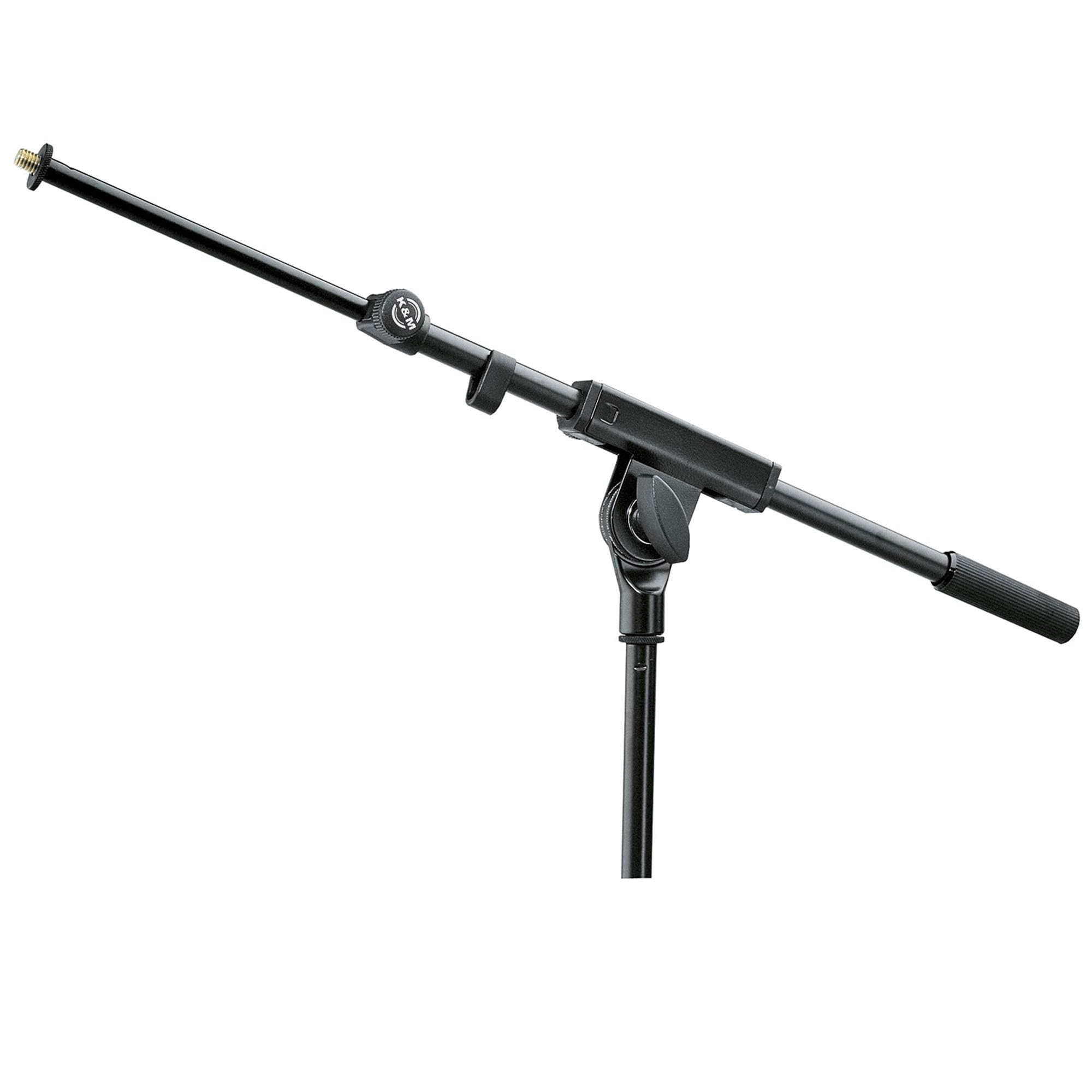 Black 21140 Microphone Stand - Modern Functional Steel Boom Arm