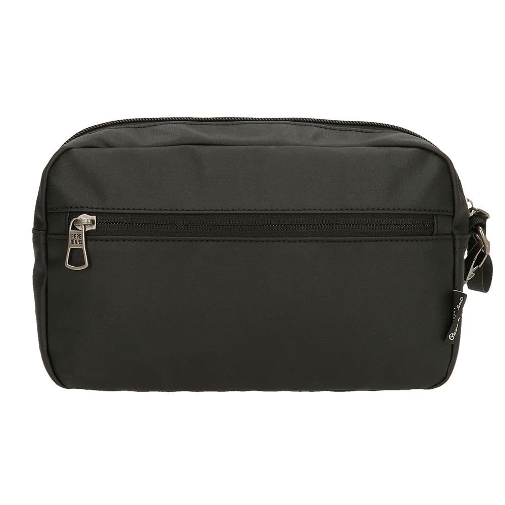 Pepe Jeans Dortmund Bolso de Mano Gris 24,5x15x6 cms Algodón, Poliéster y PU. 2,21L by Joumma Bags