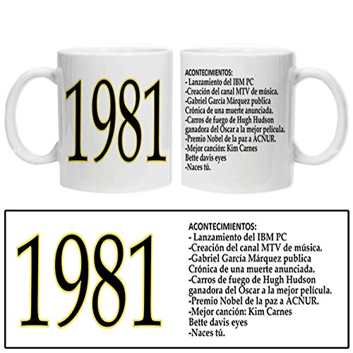 L'Informal Tazas acontecimientos años cumpleaños Eventos (1981)